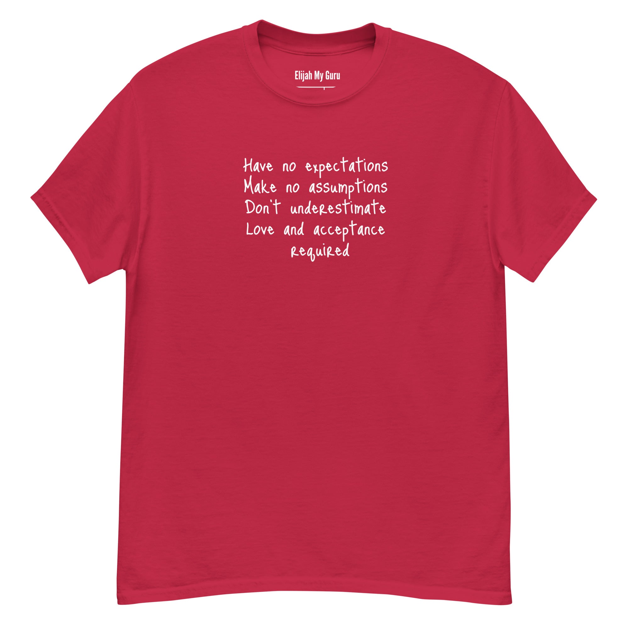 Autism Acceptance Unisex Adult T-Shirt - No Expectations No Assumptions Love & Acceptance