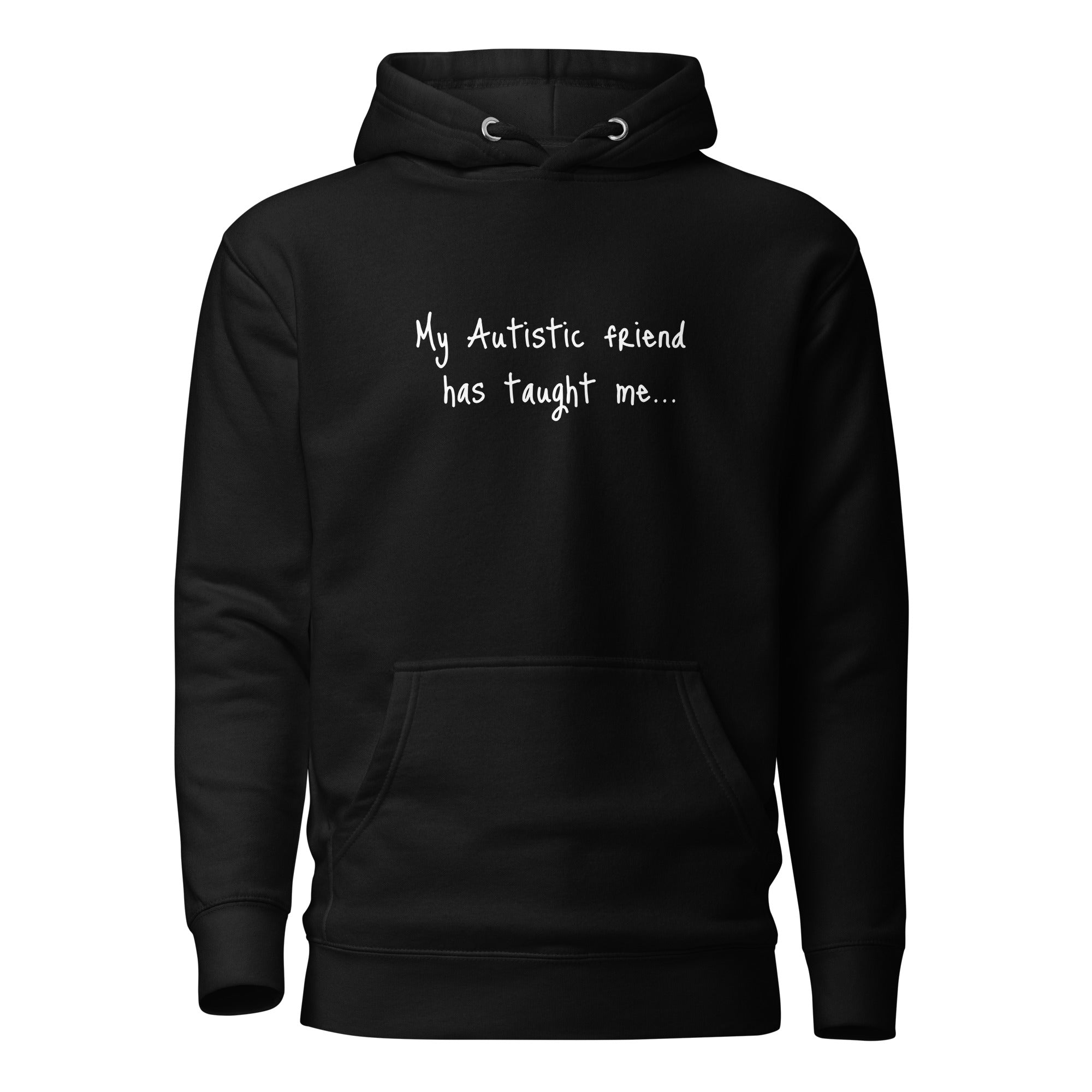 Supporting My Autistic Friend Unisex Adult Hoodie